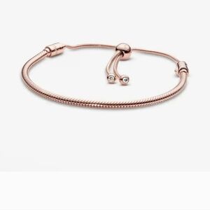 Pandora Yellow Gold Plated Snake Chain Slider Bracelet Preowned